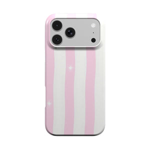 Pink Sparkle Stripe Phone Case