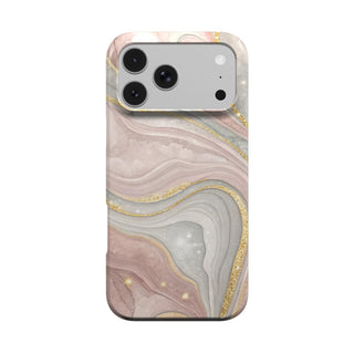 Rose Quartz Marble phone case – MagSafe iPhone case, front view