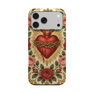 Sacred Heart & Roses Phone Case