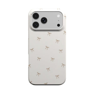 Taupe Bows Phone Case