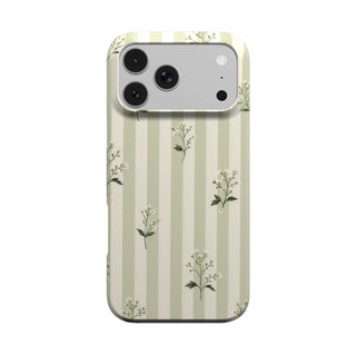 Wildflower Stripe phone case – MagSafe iPhone case, front view