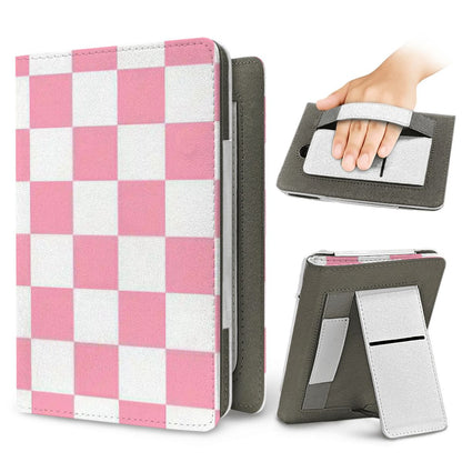 Rose & White Checkerboard Kindle case for Kindle Paperwhite, view 2