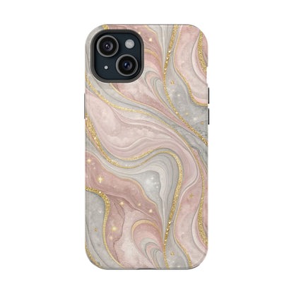 Rose quartz marble MagSafe iPhone case — view 14