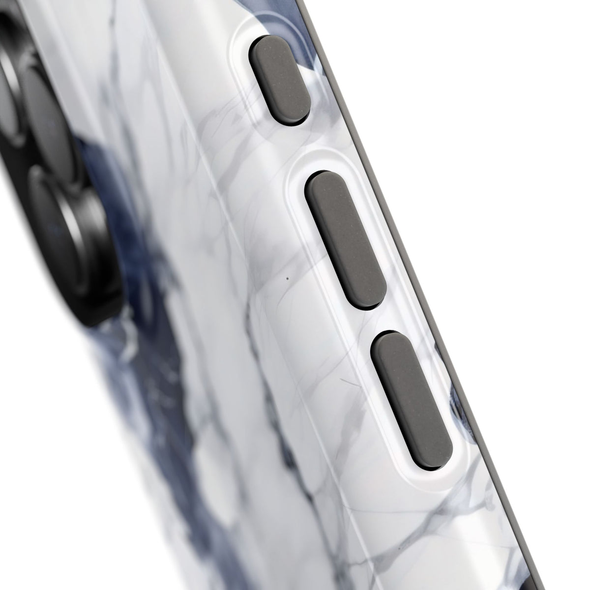 Navy marble MagSafe iPhone case — view 3