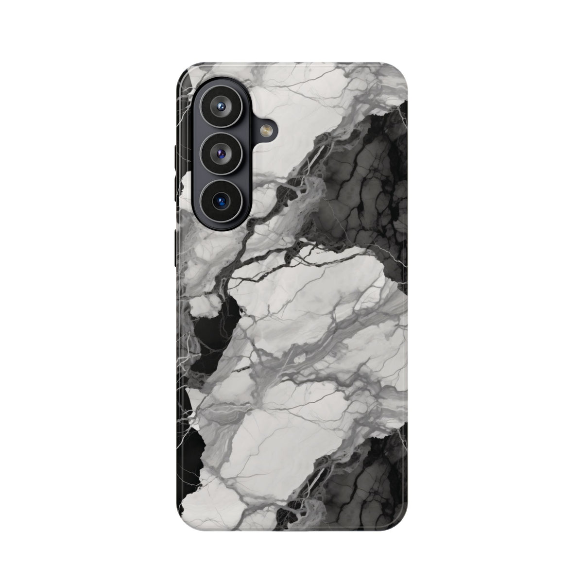 Black and white marble MagSafe iPhone case — view 22