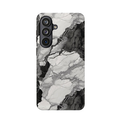 Black and white marble MagSafe iPhone case — view 22