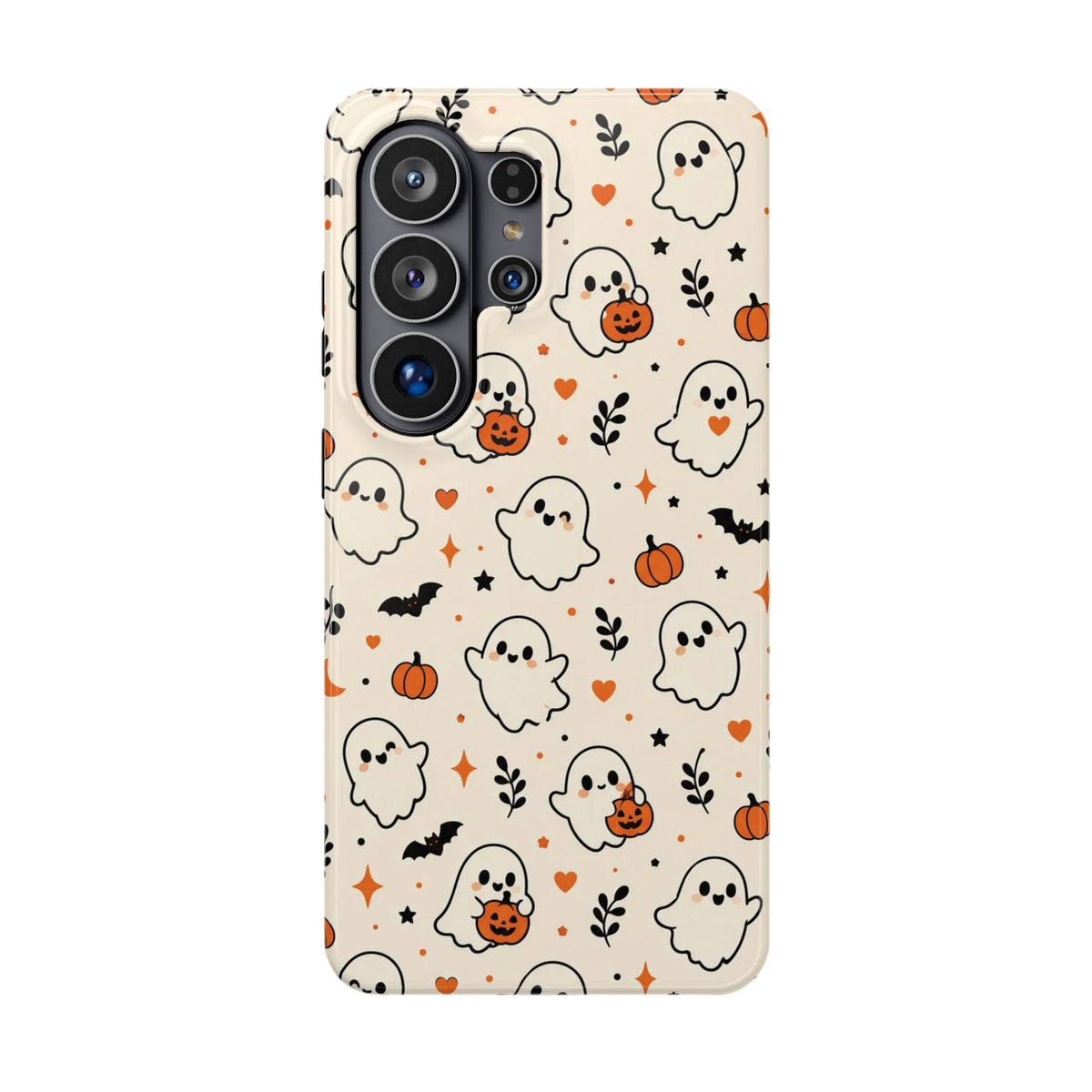 Cute ghost MagSafe iPhone case in cream — view 23