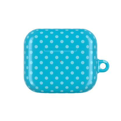 Turquoise Polka Dot AirPods Case