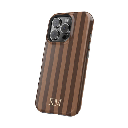 Personalized brown stripe case for Samsung Galaxy