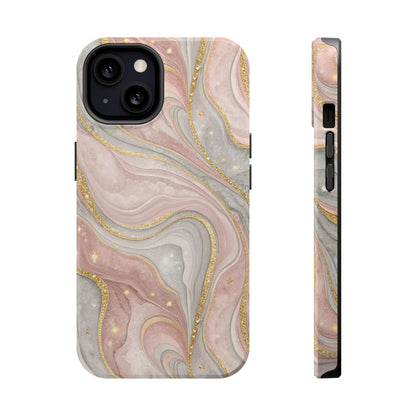 Rose quartz marble MagSafe iPhone case — view 8