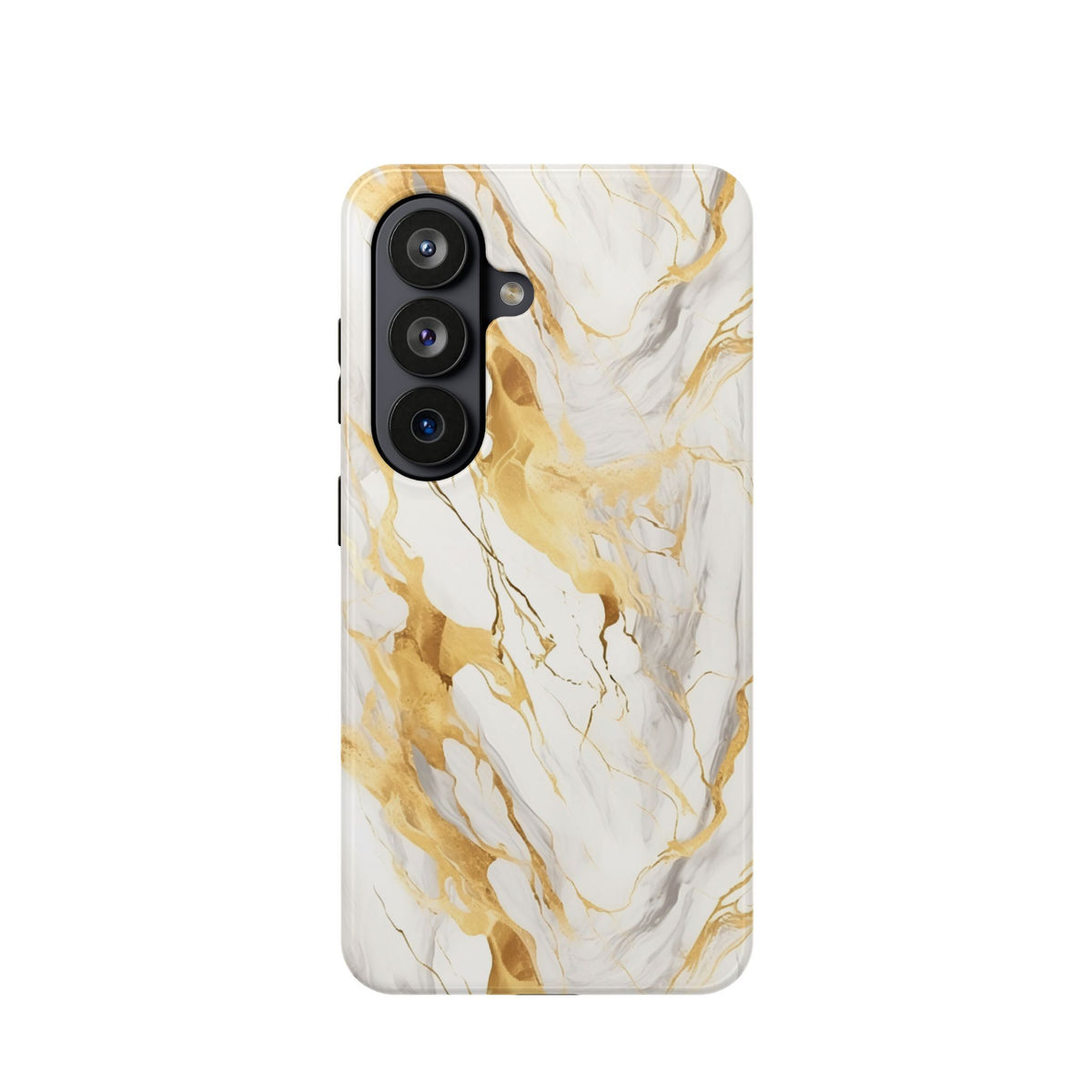White and gold marble MagSafe iPhone case — view 21