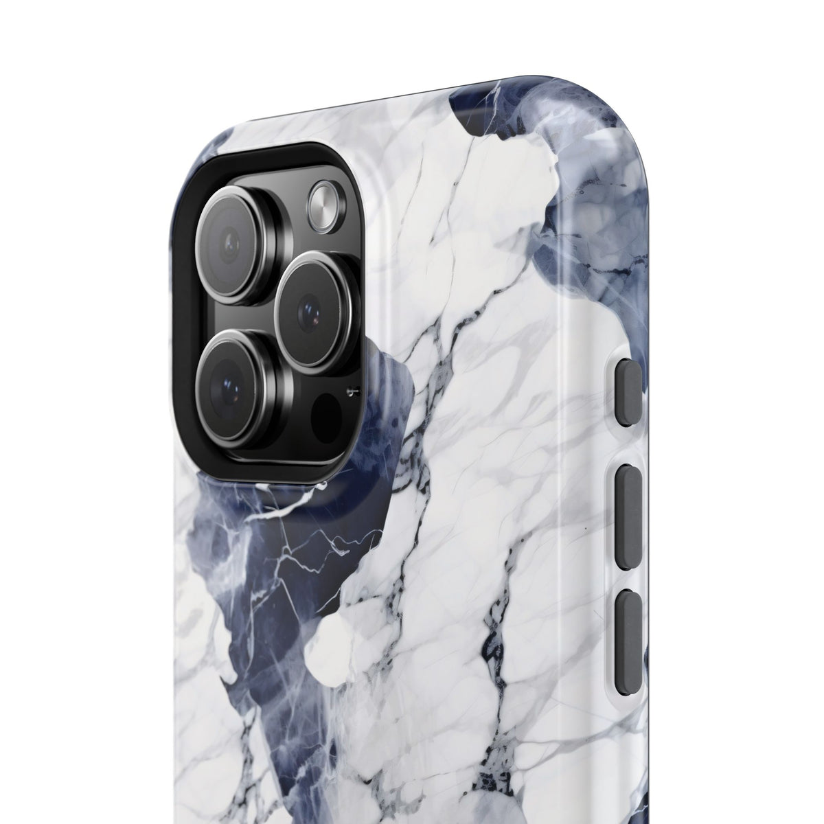 Navy marble MagSafe iPhone case — view 7