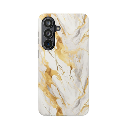 White and gold marble MagSafe iPhone case — view 22