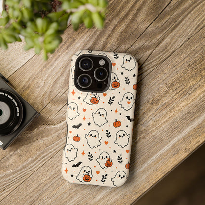 Cute ghost MagSafe iPhone case in cream — view 25