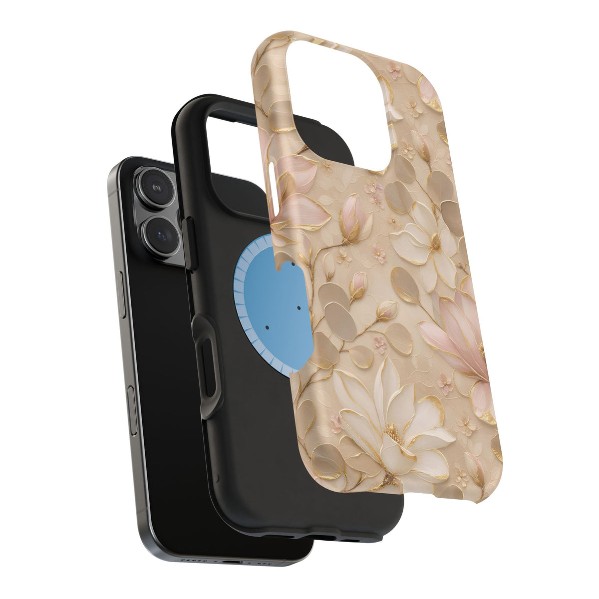 Gilded Magnolia Phone Case — MagSafe Compatible
