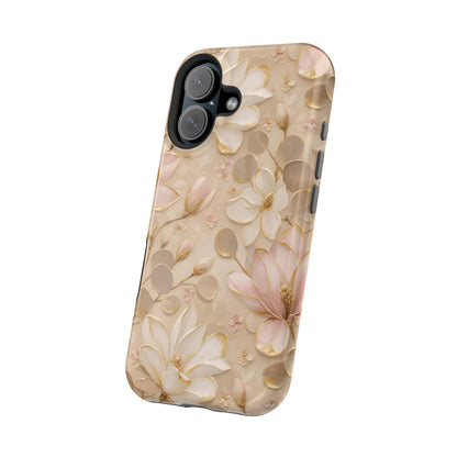 Gilded Magnolia Phone Case — MagSafe Compatible