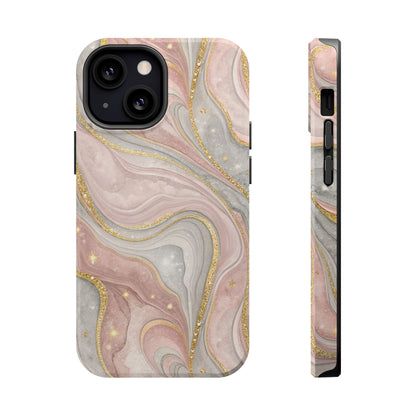Rose quartz marble MagSafe iPhone case — view 9