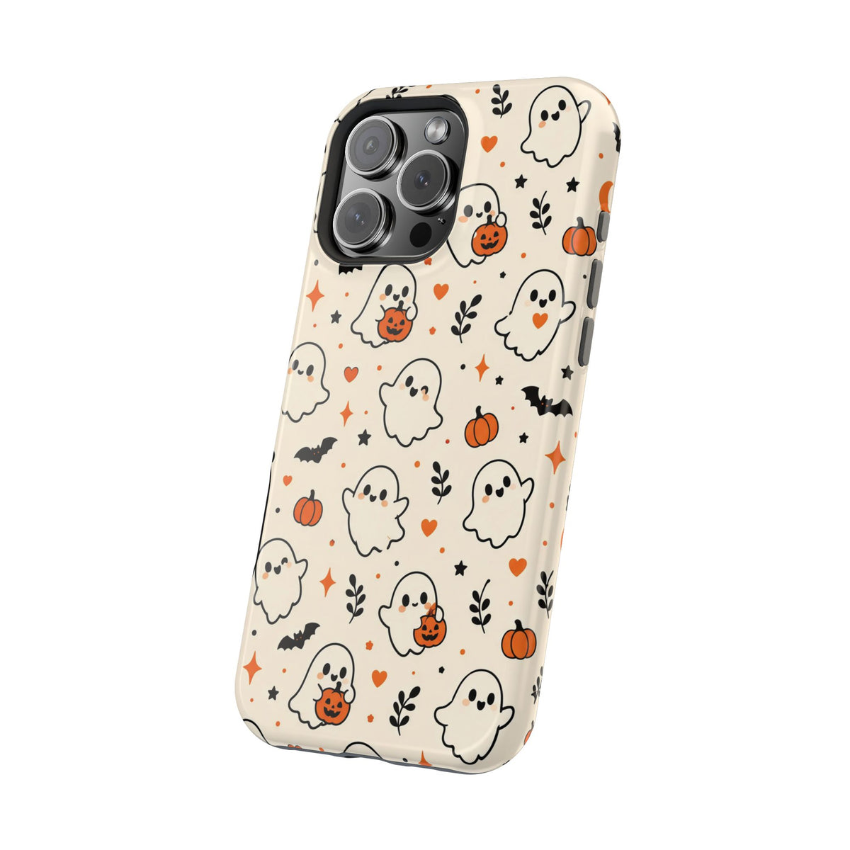 Cute ghost MagSafe iPhone case in cream — view 33