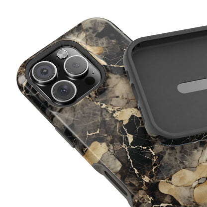 Black and gold marble MagSafe iPhone case — view 24