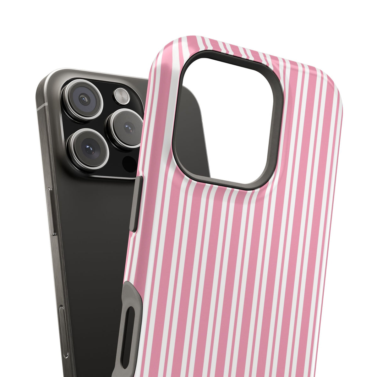 Bubblegum stripe iPhone case, glossy