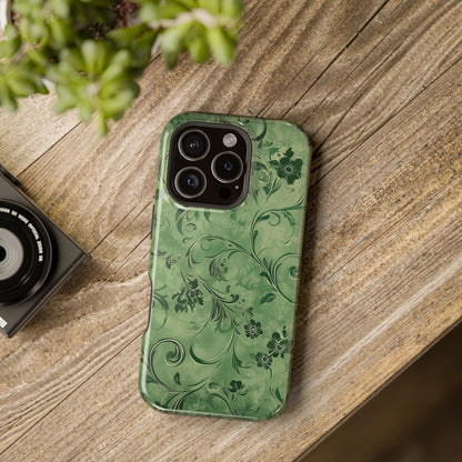 Moss Damask Phone Case — MagSafe Compatible