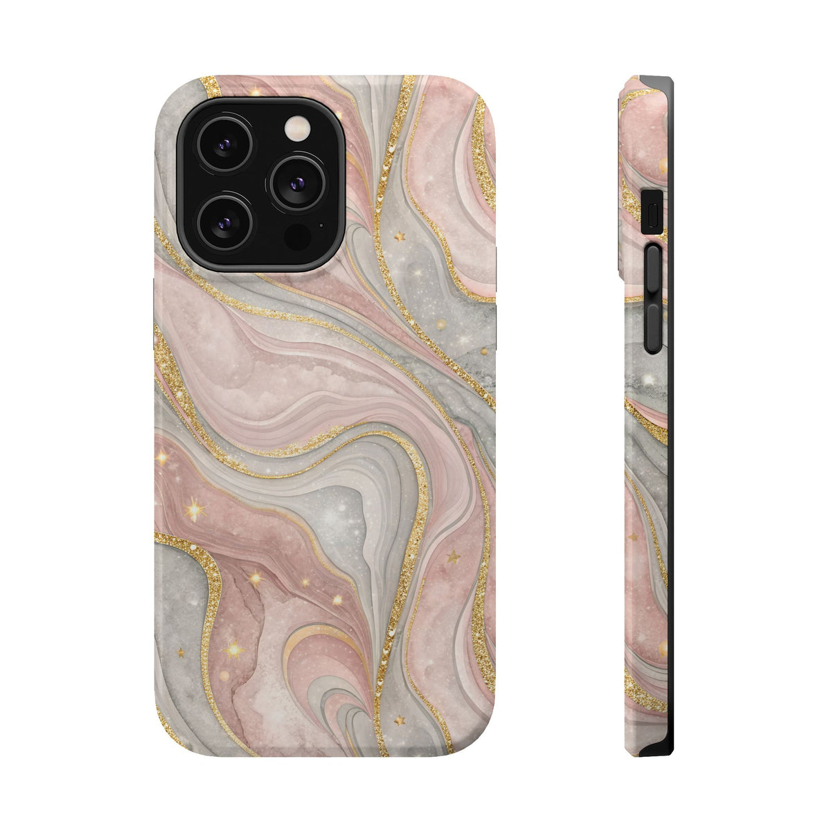 Rose quartz marble MagSafe iPhone case — view 7