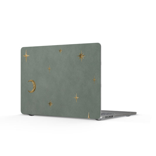 Sage Crescent Moon MacBook Case