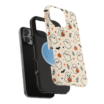 Cute ghost MagSafe iPhone case in cream — view 40