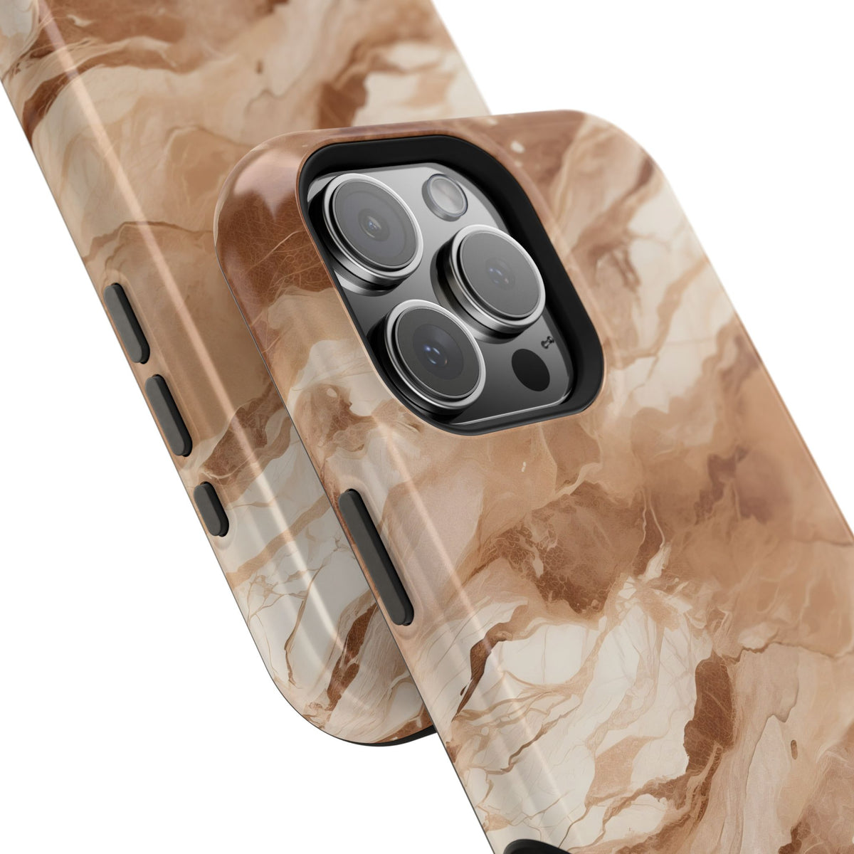 Caramel marble MagSafe iPhone case — view 34
