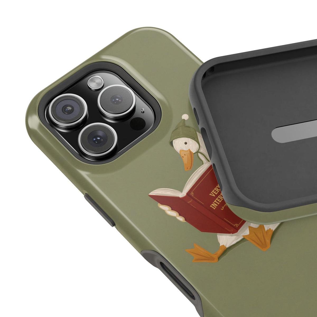 Reading Duck Phone Case — MagSafe Compatible