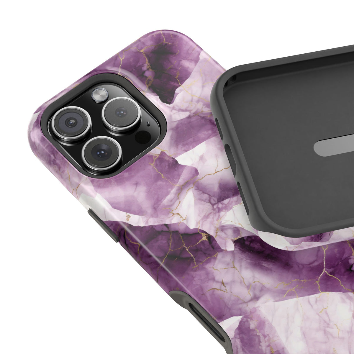 Amethyst marble MagSafe iPhone case — view 10