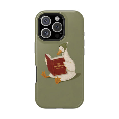 Reading Duck Phone Case — MagSafe Compatible