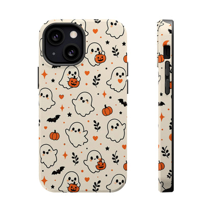 Cute ghost MagSafe iPhone case in cream — view 10