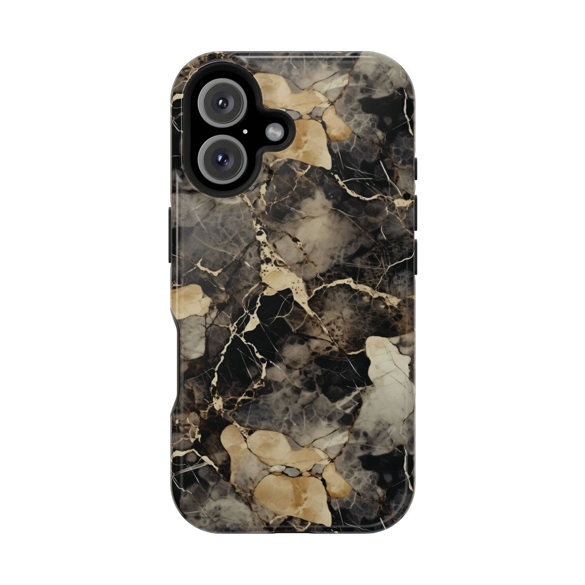 Black and gold marble MagSafe iPhone case — view 2