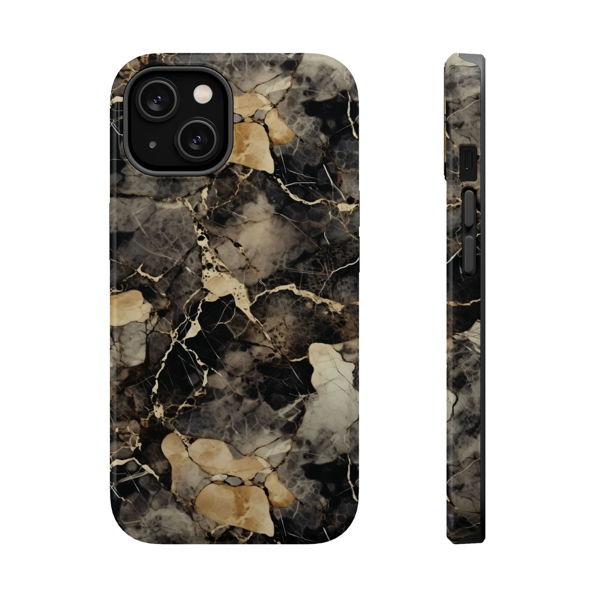 Black and gold marble MagSafe iPhone case — view 5