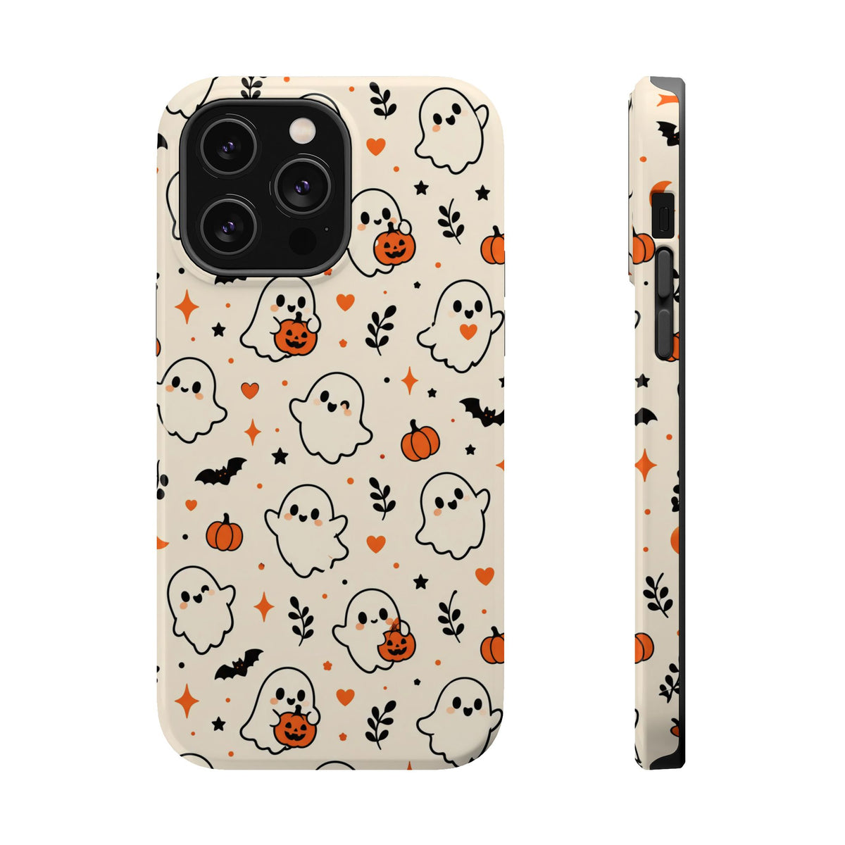 Cute ghost MagSafe iPhone case in cream — view 8