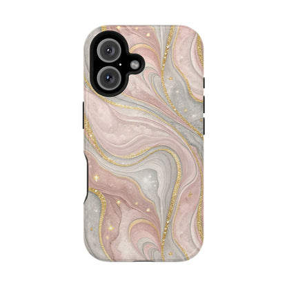Rose quartz marble MagSafe iPhone case — view 2