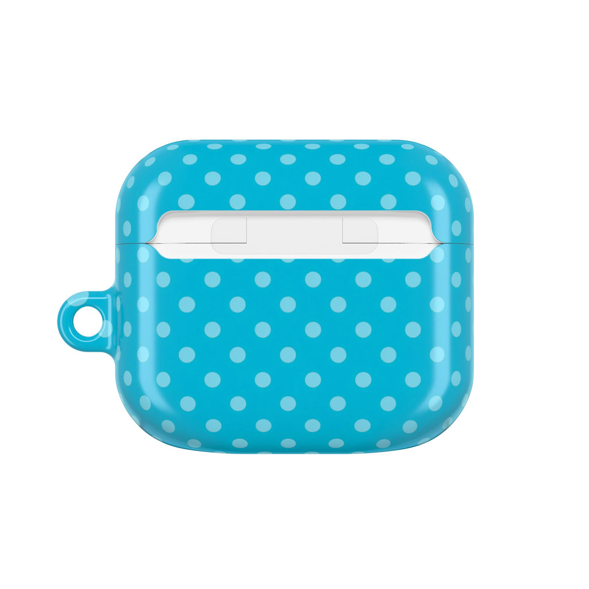 Turquoise Polka Dot AirPods Case