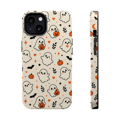 Cute ghost MagSafe iPhone case in cream — view 9
