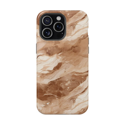 Caramel marble MagSafe iPhone case — view 16