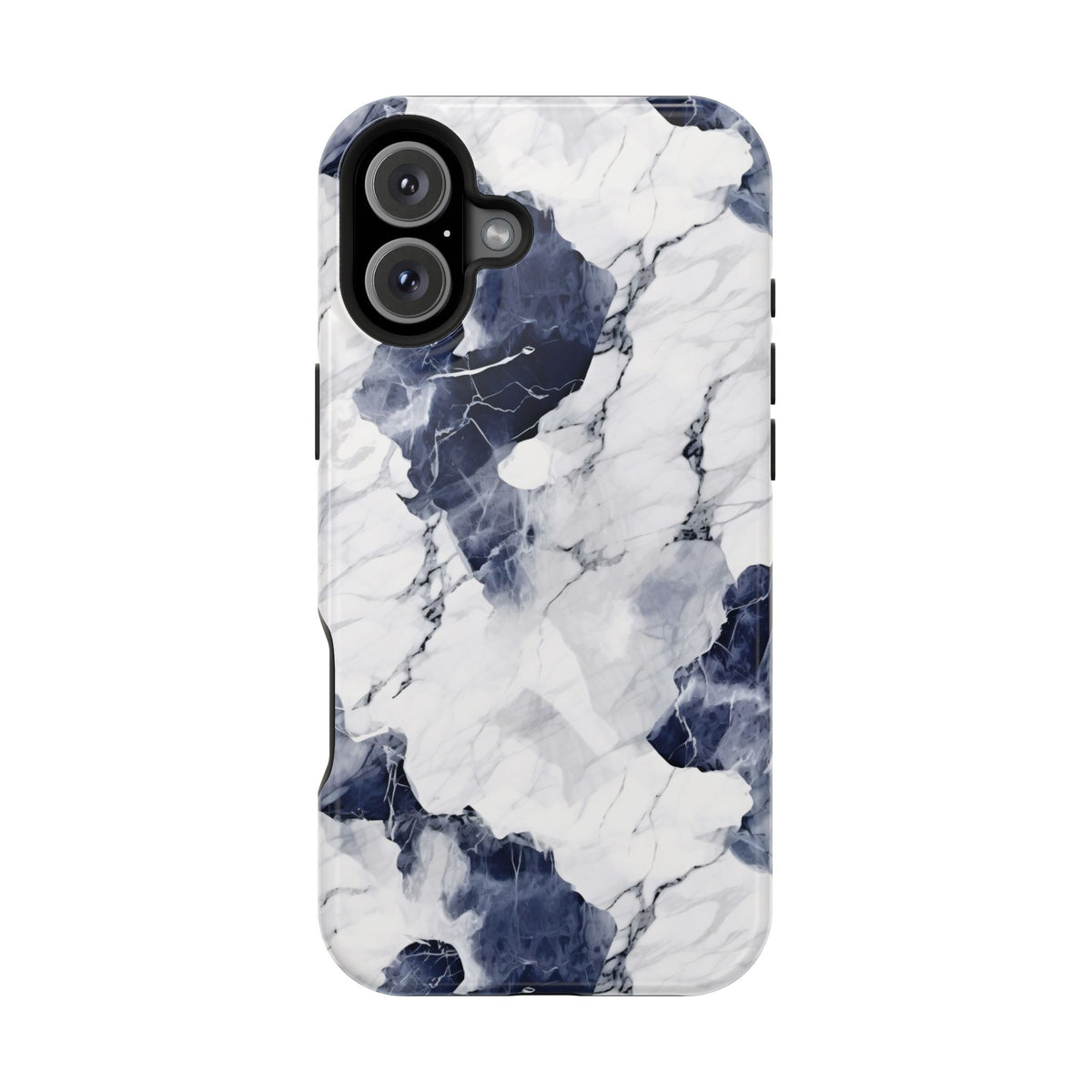 Navy marble MagSafe iPhone case — view 26