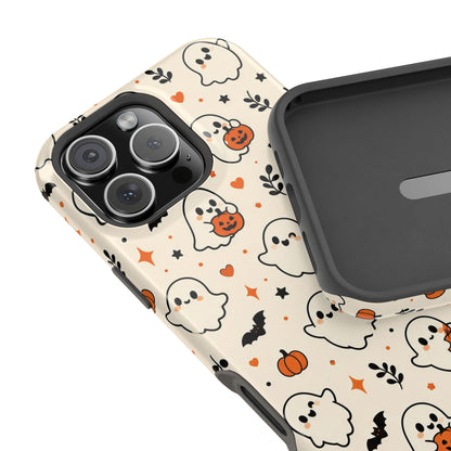 Cute ghost MagSafe iPhone case in cream — view 41