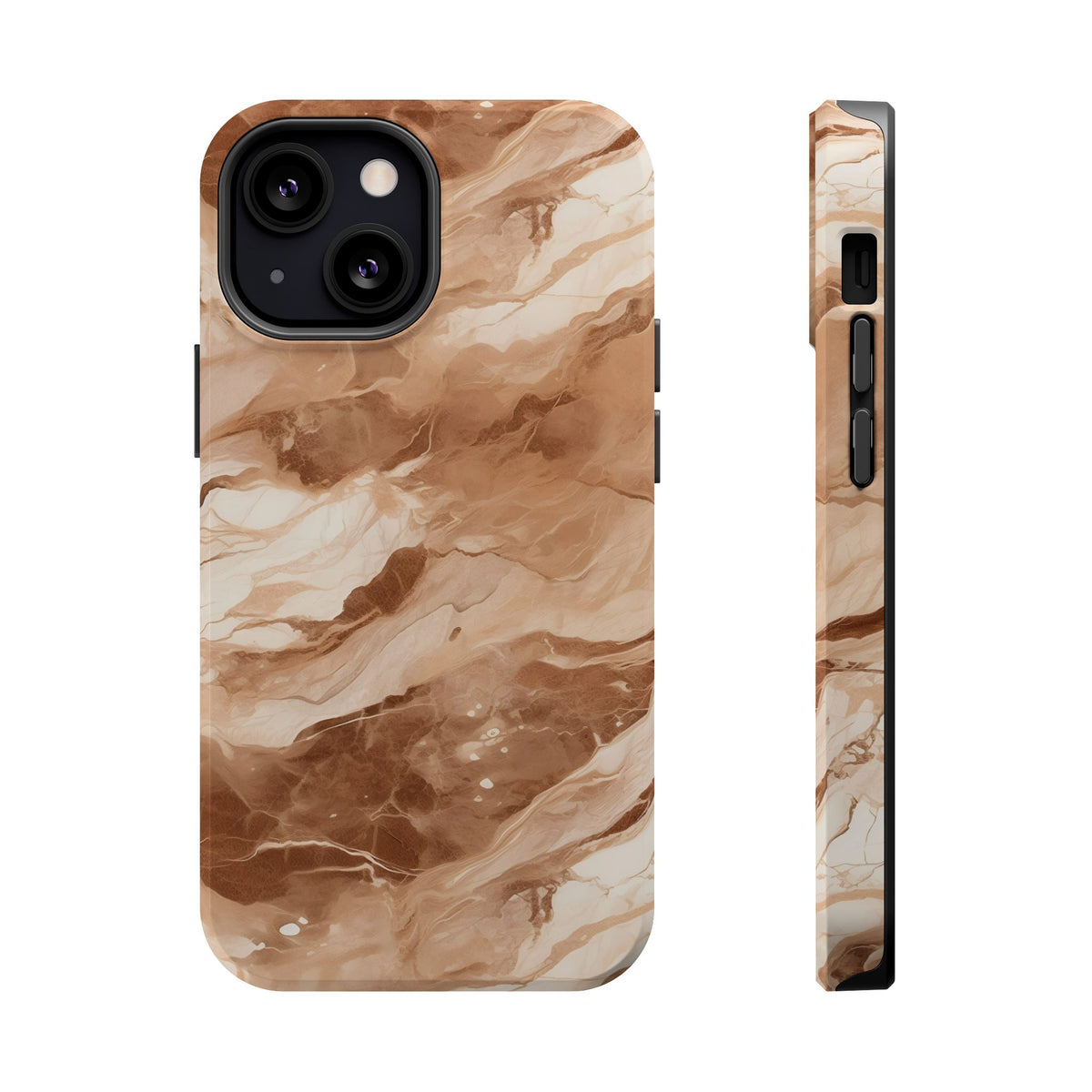 Caramel marble MagSafe iPhone case — view 10