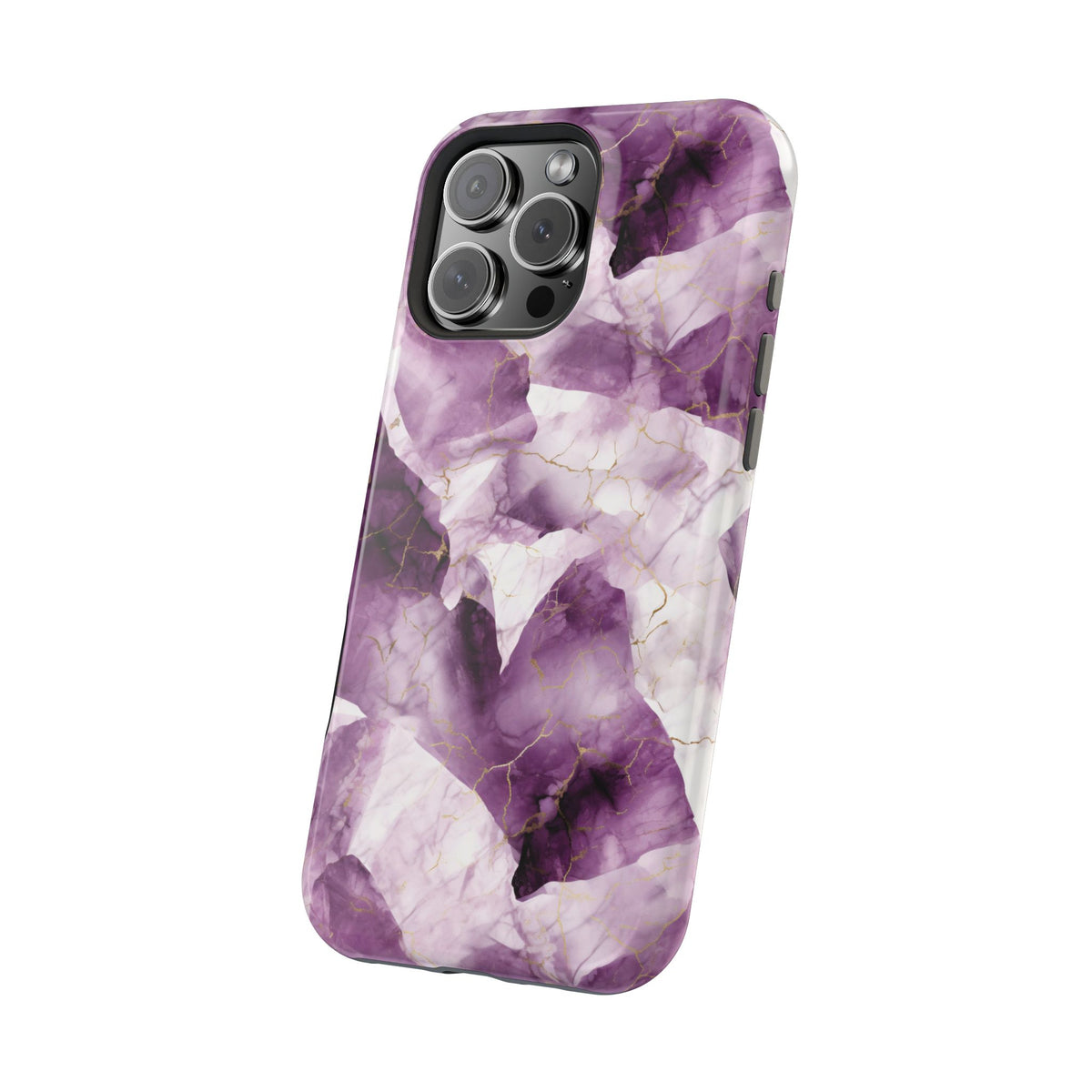 Amethyst marble MagSafe iPhone case — view 3