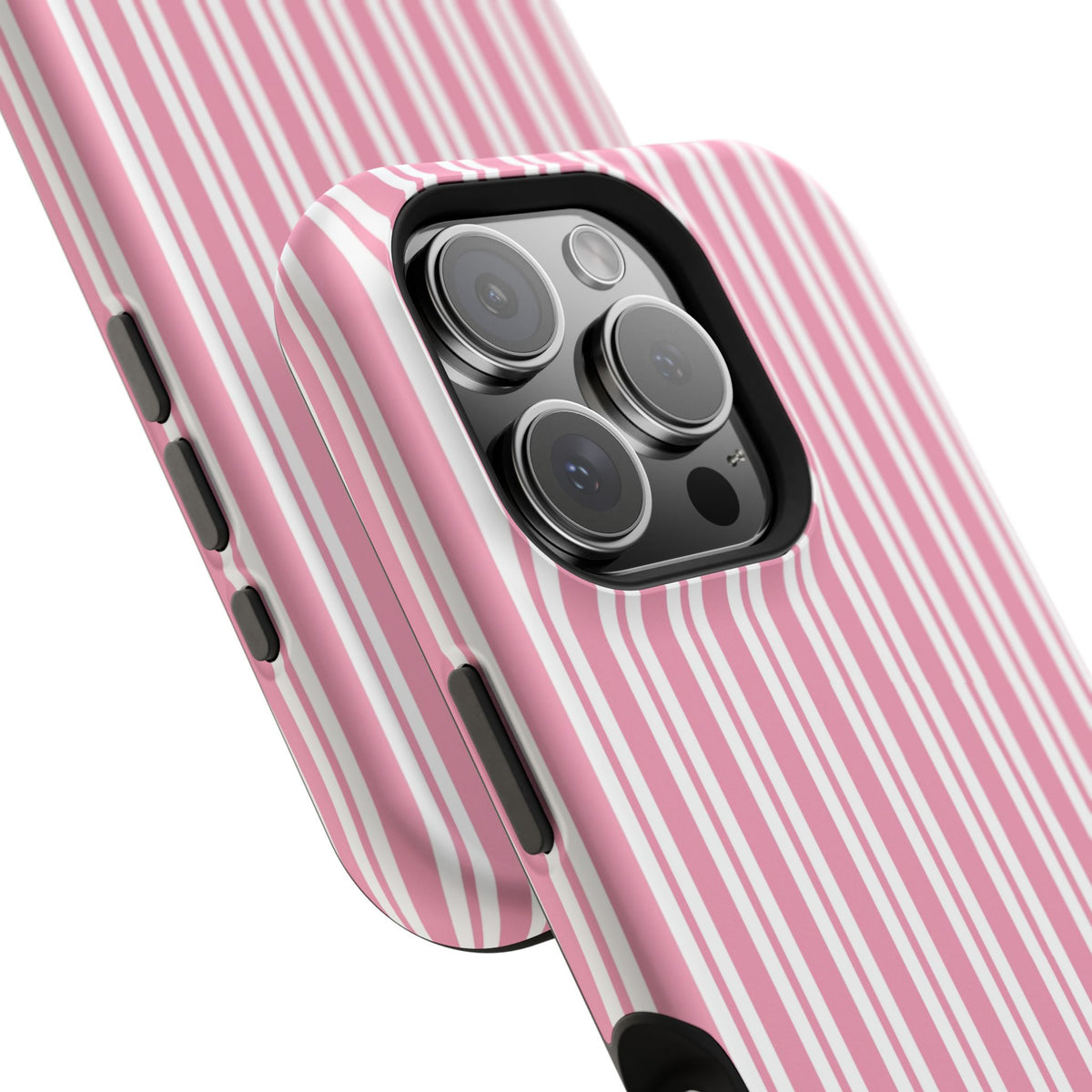 Pink Candy Stripe MagSafe case for iPhone 16