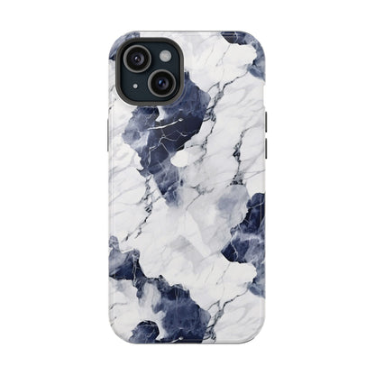 Navy marble MagSafe iPhone case — view 24