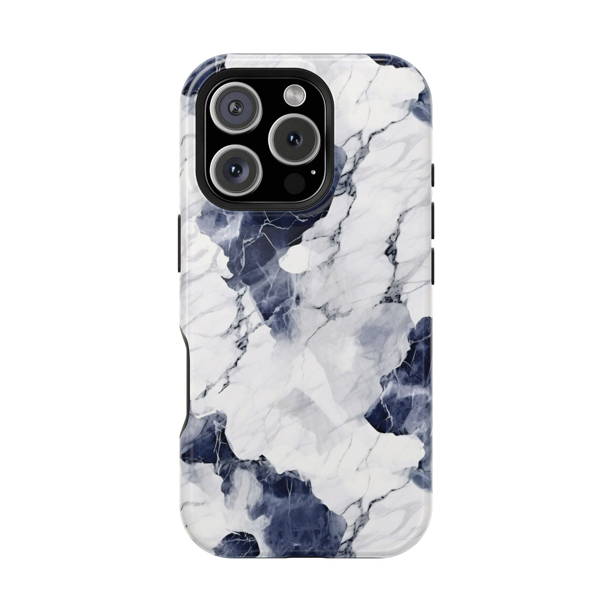 Navy marble MagSafe iPhone case — view 13