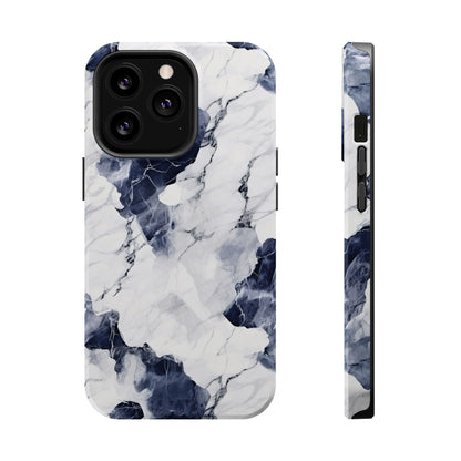 Navy marble MagSafe iPhone case — view 20