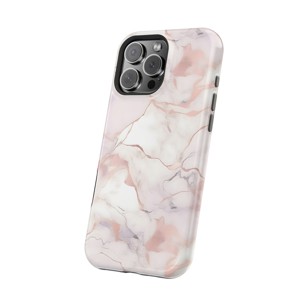 Blush marble MagSafe iPhone case — view 3