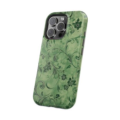 Moss Damask Phone Case — MagSafe Compatible